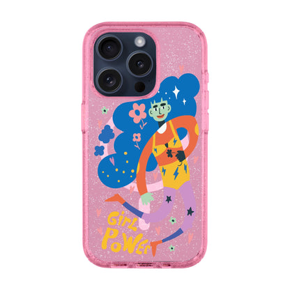 GIRL POWER-Shiny Kılıf MagSafe Özellikli - iPhone 15 Pro