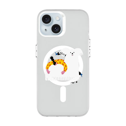 FANCY DOG-iPhone 15 Hold Kılıf MagSafe Özellikli