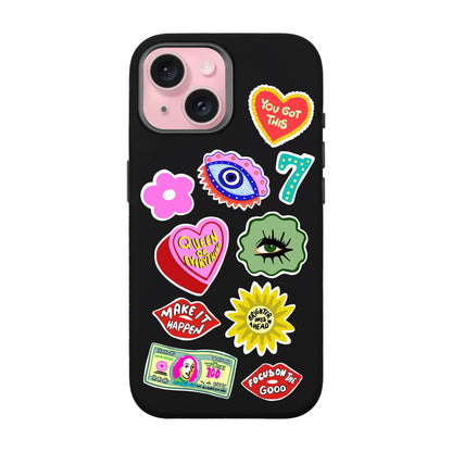 HM STICKERS-iPhone 15 Leather Premium Kılıf MagSafe Özellikli