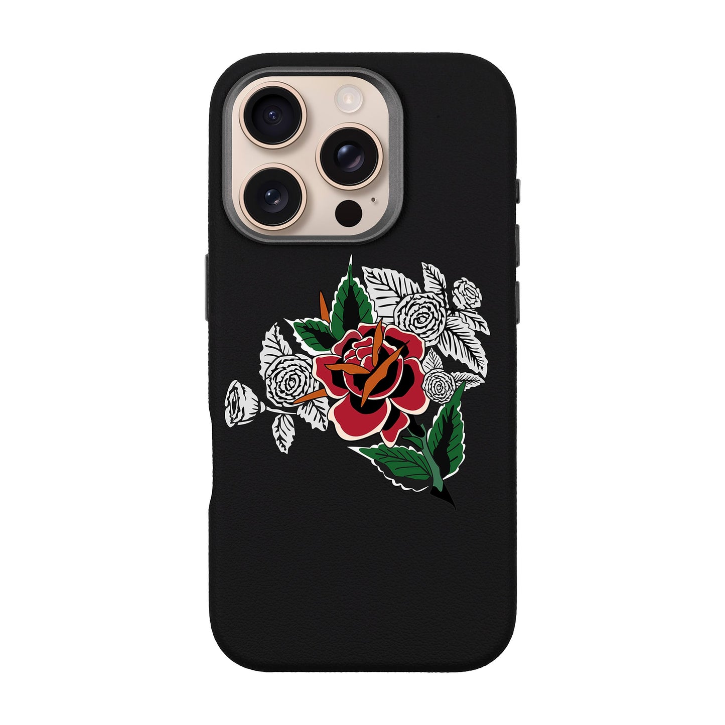 DRY ROSE-iPhone 16 Pro Leather Premium Kılıf MagSafe Özellikli
