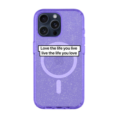 LOVE THE LIFE-iPhone 15 Pro Max Shiny Kılıf MagSafe Özellikli