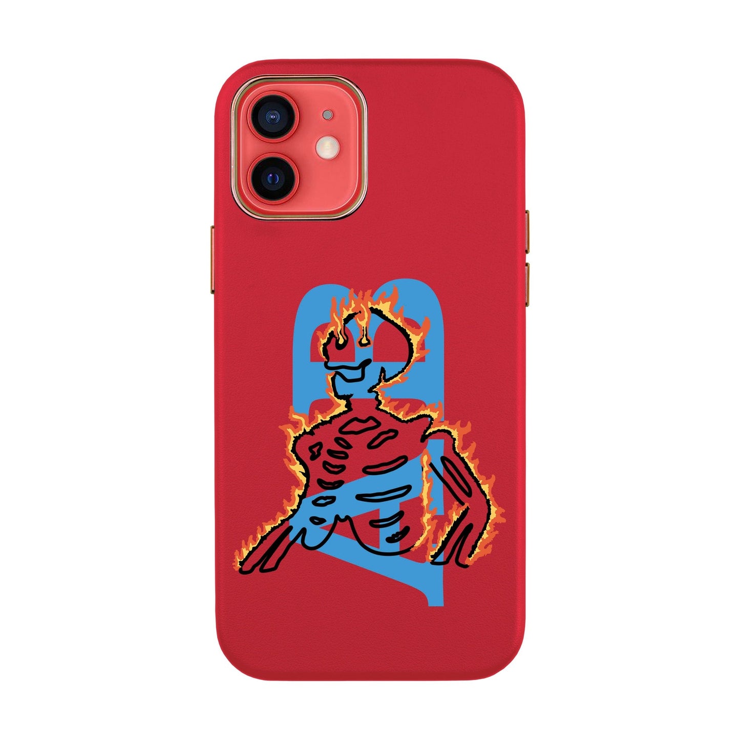 HOT HUMAN KİŞİSELLEŞTİRİLMİŞ-iPhone 12 Leather Kılıf