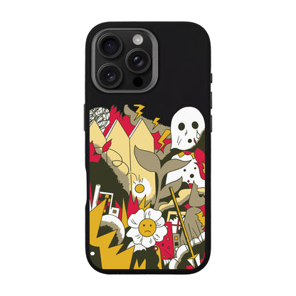 EVERYTHING IS BURNING-iPhone 16 Pro Max Leather Premium Kılıf MagSafe Özellikli