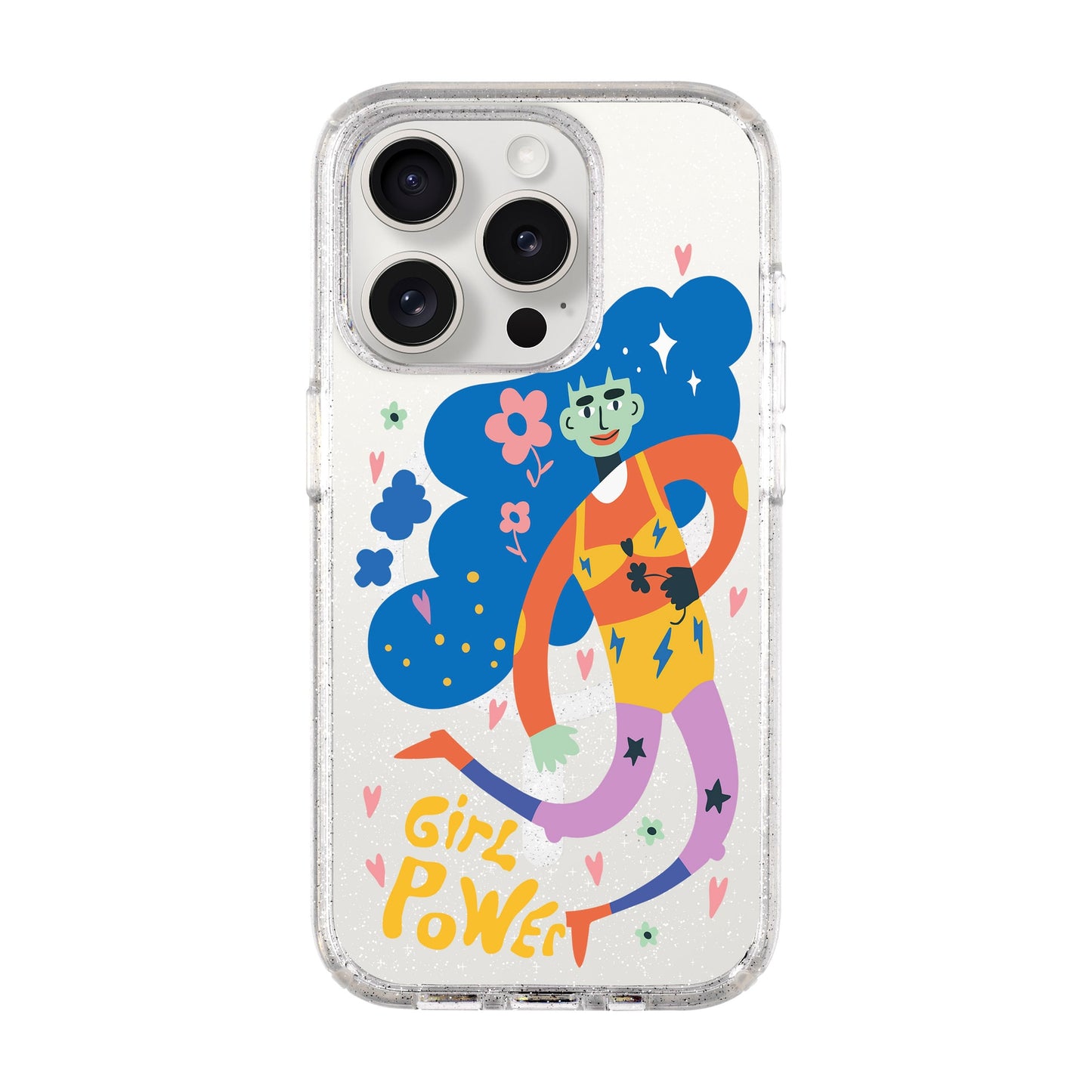 GIRL POWER-Shiny Kılıf MagSafe Özellikli - iPhone 15 Pro