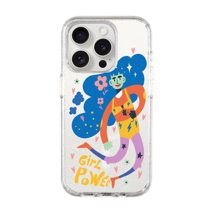 GIRL POWER-Shiny Kılıf MagSafe Özellikli - iPhone 15 Pro