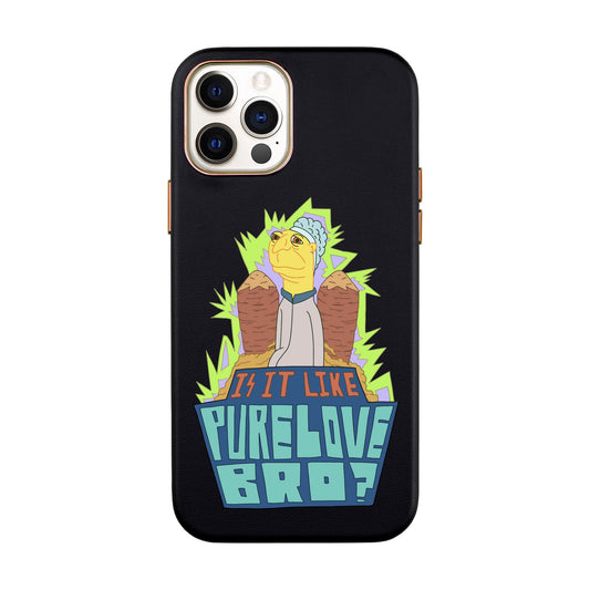 PURE LOVE-iPhone 12 Pro Max Leather Kılıf