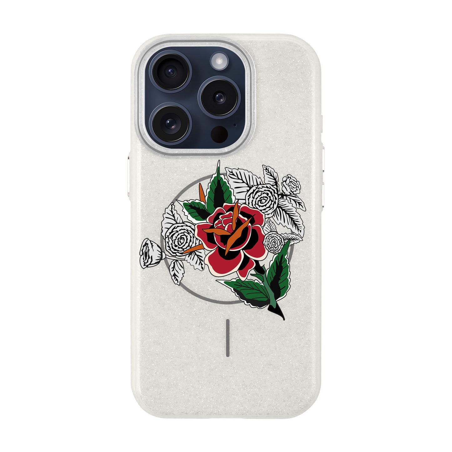 DRY ROSE-Radiant Kılıf MagSafe Özellikli - iPhone 15 Pro