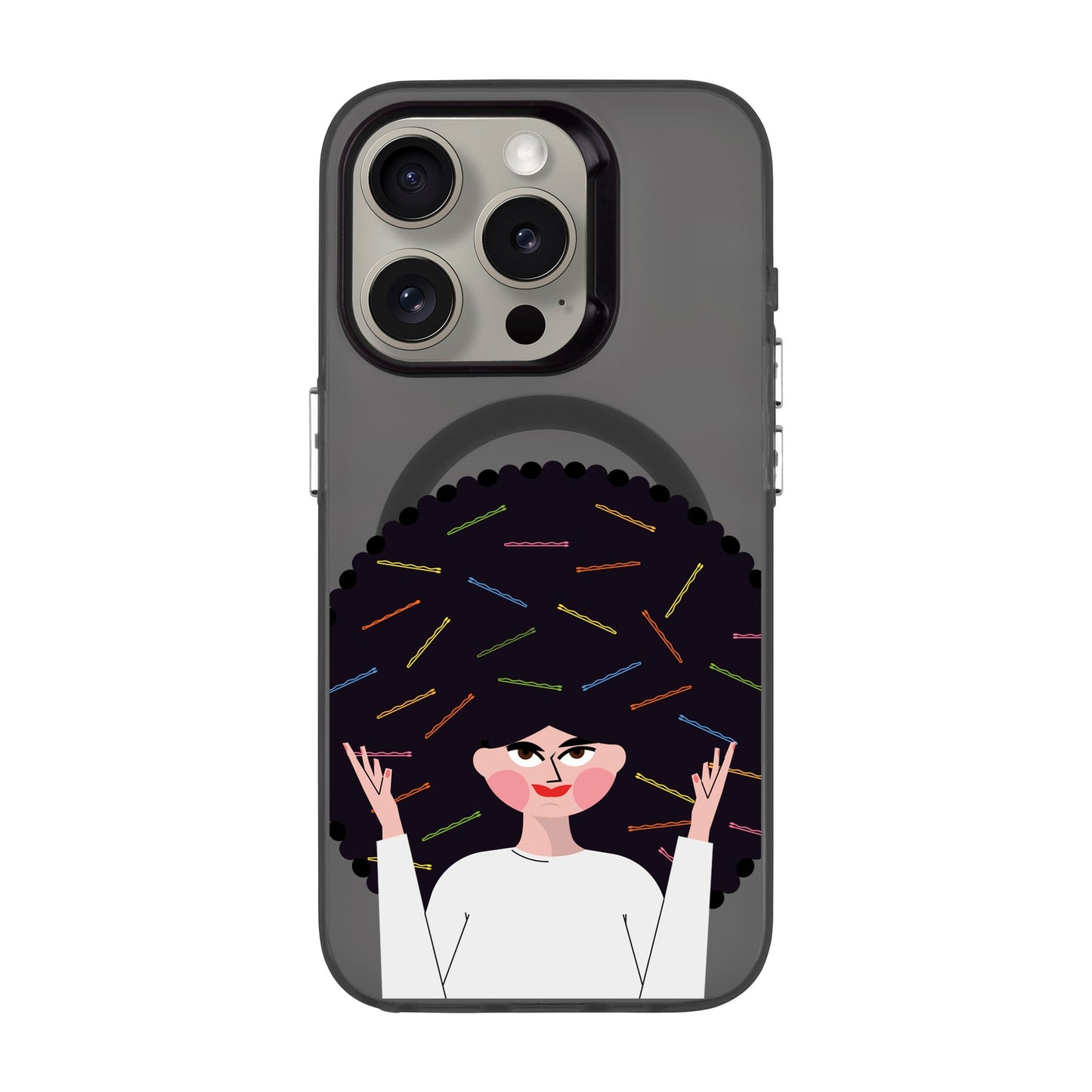 TANGLES OF HAPPINESS-Hold Kılıf MagSafe Özellikli - iPhone 15 Pro