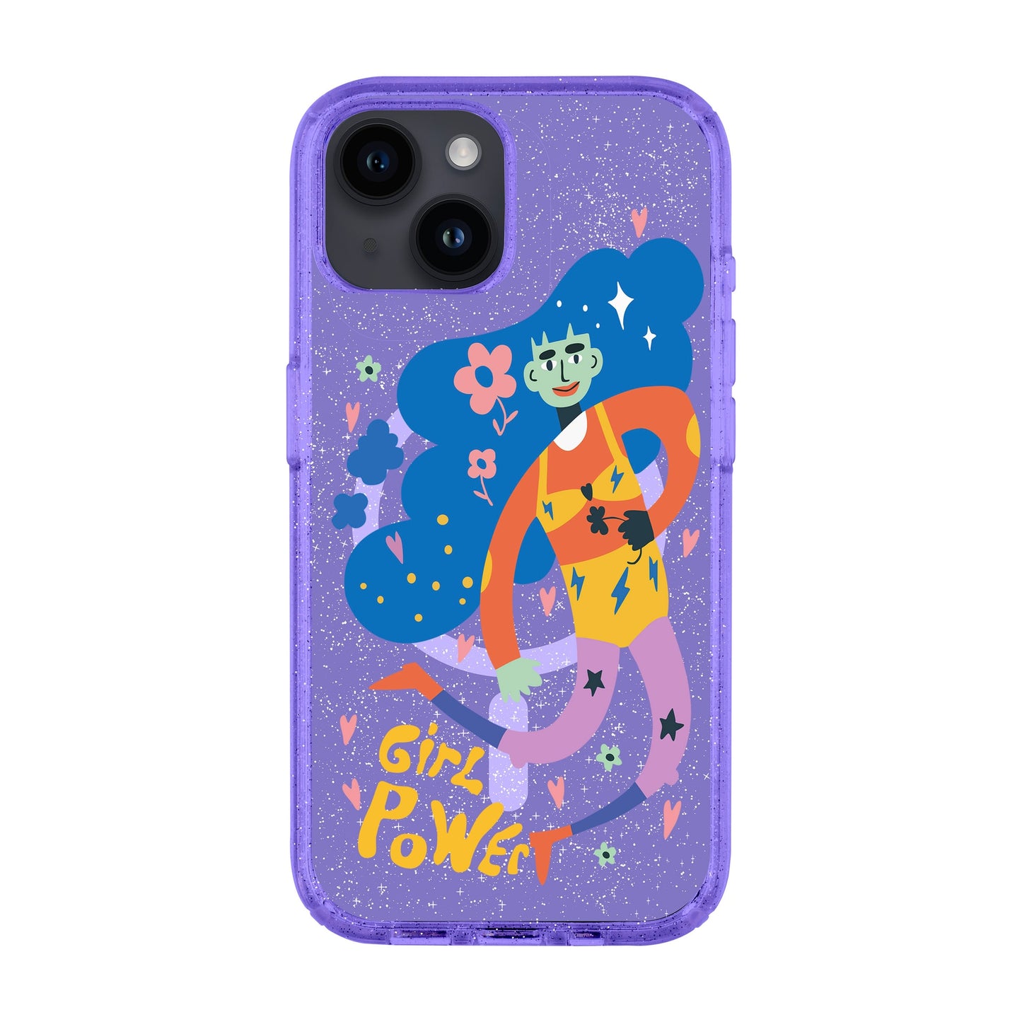 GIRL POWER-iPhone 14 Shiny Kılıf MagSafe Özellikli