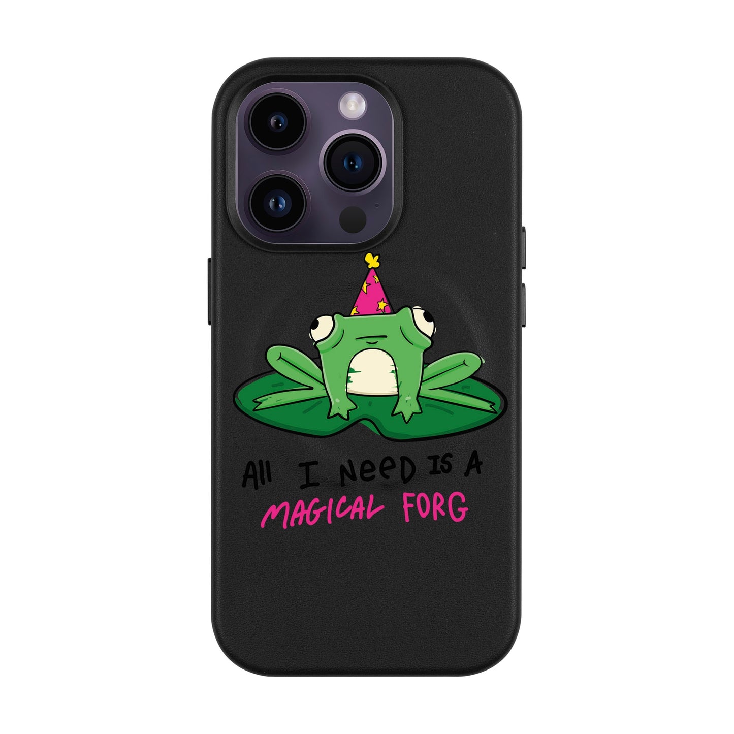 FORG-Leather Kılıf MagSafe Özellikli - iPhone 14 Pro