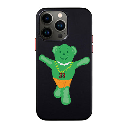 GREEN BEAR-iPhone 13 Pro Max Leather Kılıf