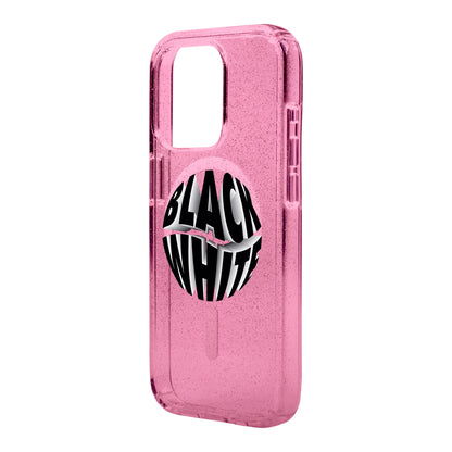 BLACK WHITE-Shiny Kılıf MagSafe Özellikli - iPhone 11