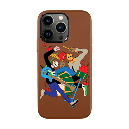MONSTER MASH-iPhone 13 Pro Max Leather Kılıf