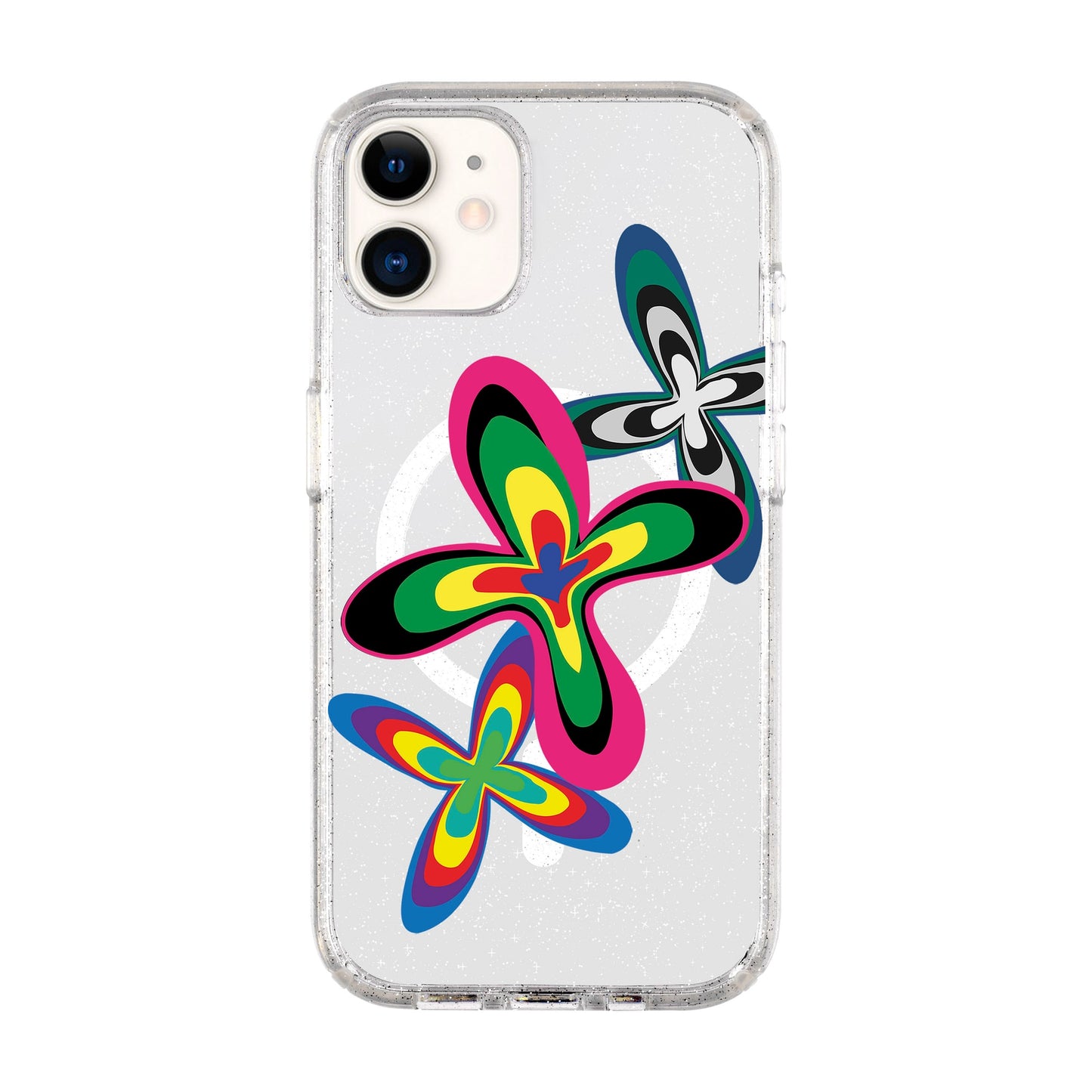 COLOR FLOWER-Shiny Kılıf MagSafe Özellikli - iPhone 11