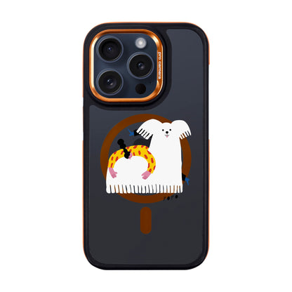 FANCY DOG-iPhone 15 Pro Dark Kılıf MagSafe Özellikli