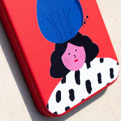 NAUGHTY CAT-iPhone 12 Pro Max Leather Kılıf