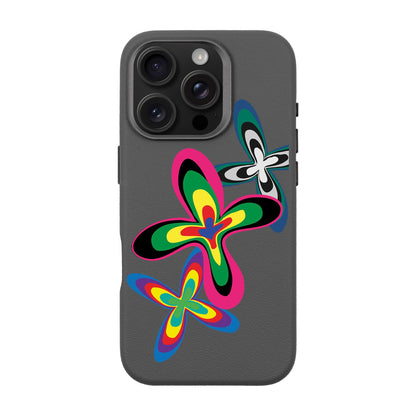 COLOR FLOWER-iPhone 16 Pro Leather Premium Kılıf MagSafe Özellikli
