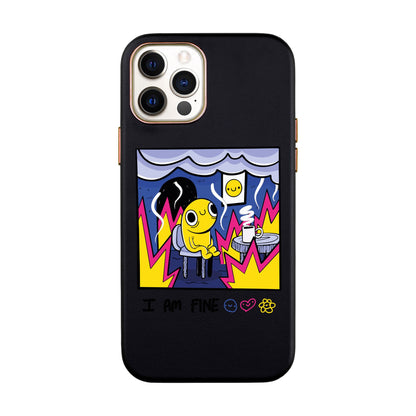 I AM FINE-iPhone 11 Pro Max Leather Kılıf