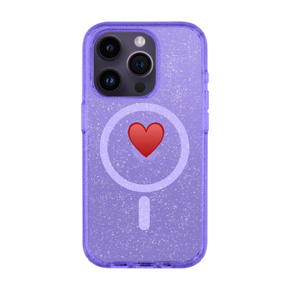 SPREAD HEART-iPhone 14 Pro Shiny Kılıf MagSafe Özellikli