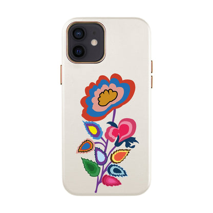 KNITTED FLOWER-iPhone 12 Mini Leather Kılıf