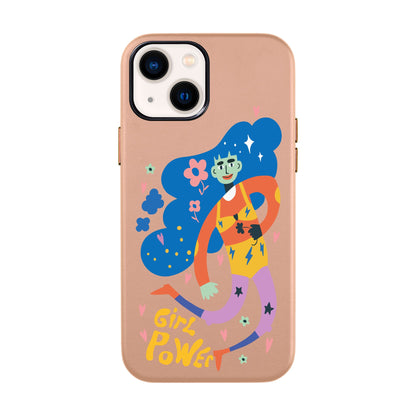 GIRL POWER-iPhone 13 Mini Leather Kılıf