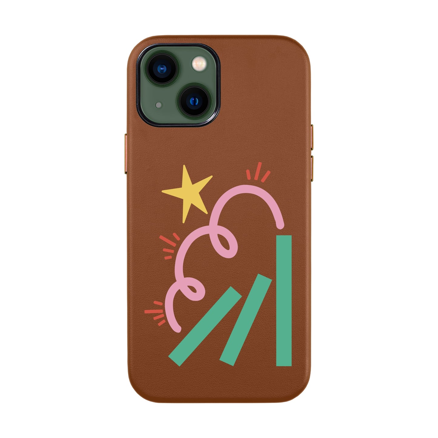 DOMINO-iPhone 14 Leather Kılıf