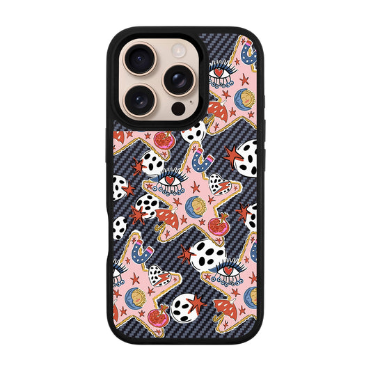 DURUSKO-iPhone 16 Pro Plaid Kılıf MagSafe Özellikli