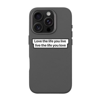 LOVE THE LIFE-iPhone 16 Pro Leather Premium Kılıf MagSafe Özellikli