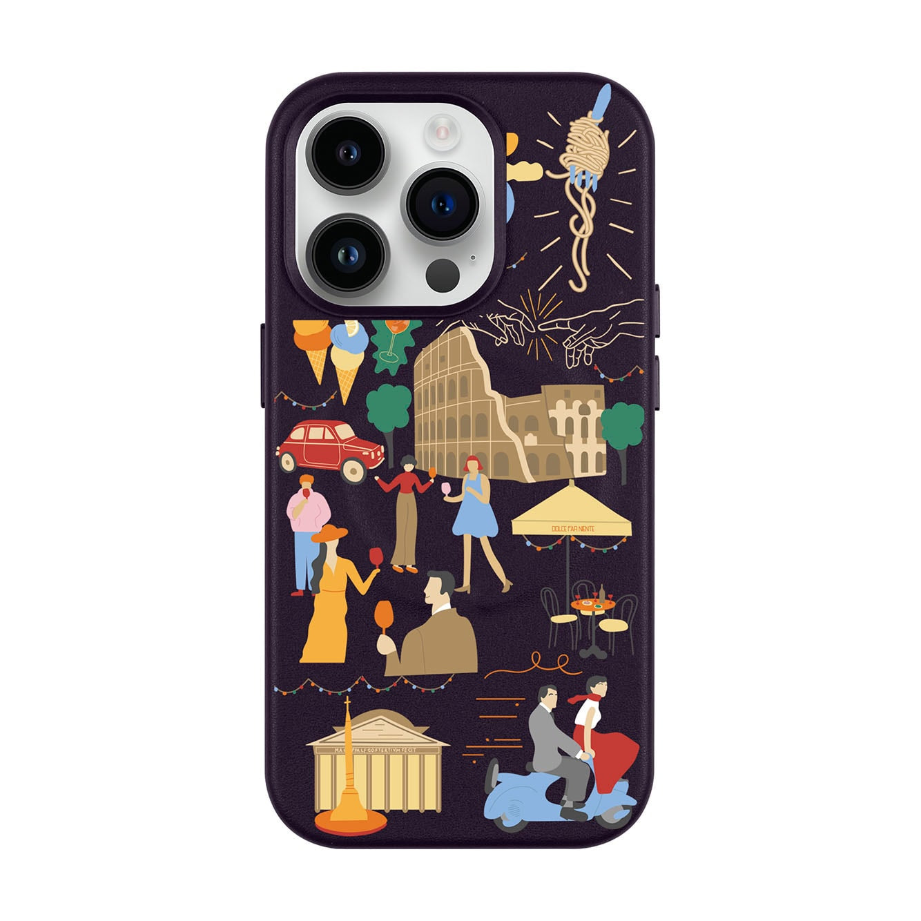 ROMA-Leather Kılıf MagSafe Özellikli - iPhone 14 Pro