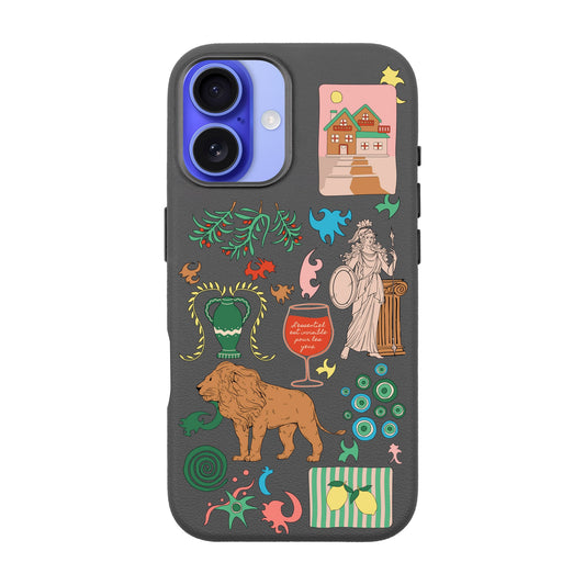 IODES SOUL TRAVELLER-iPhone 16 Leather Premium Kılıf MagSafe Özellikli