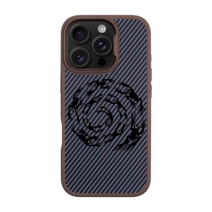 SWIRLING FROGS-iPhone 16 Pro Plaid Kılıf MagSafe Özellikli