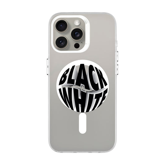 BLACK WHITE-iPhone 15 Pro Max Hold Kılıf MagSafe Özellikli