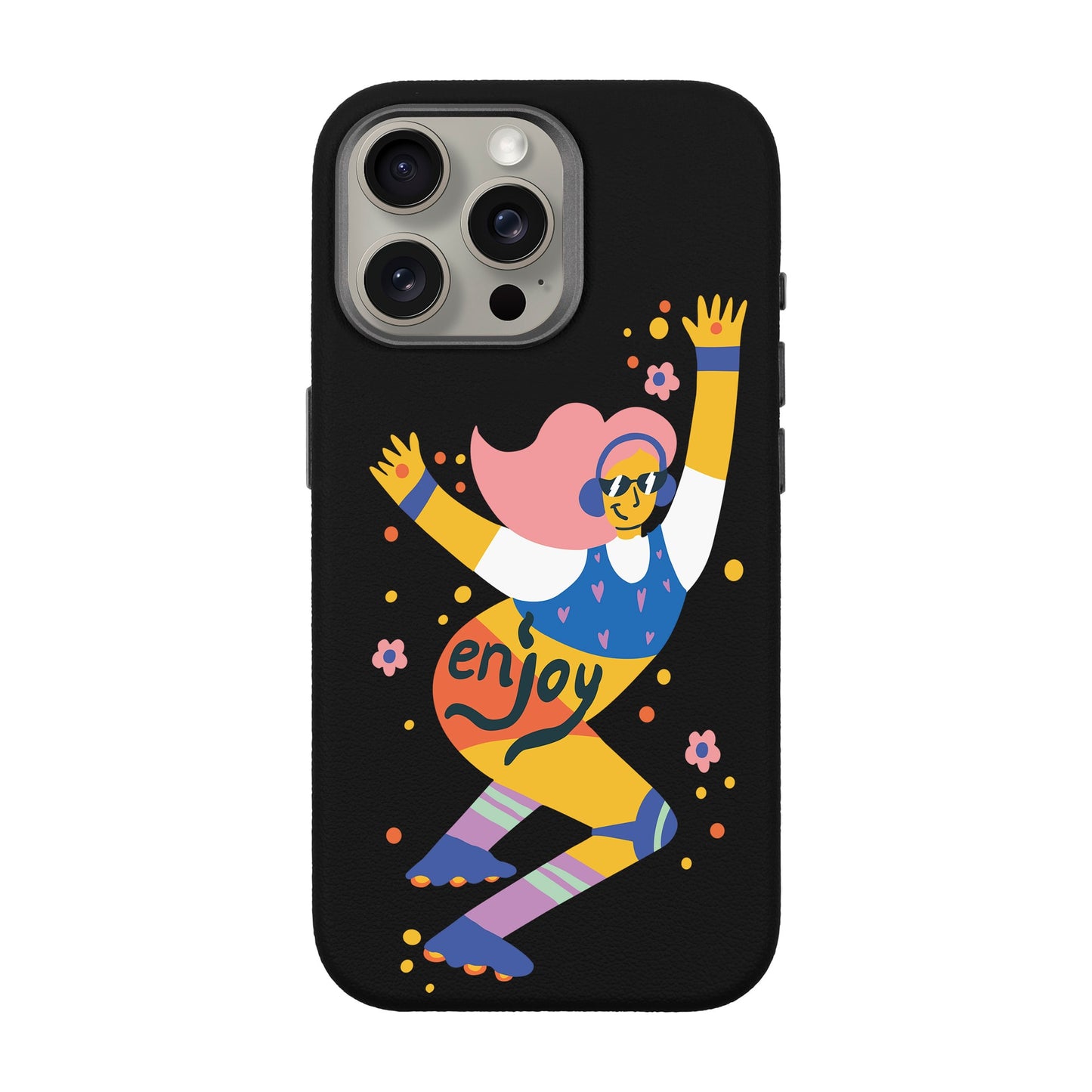 ENJOY-iPhone 15 Pro Max Leather Premium Kılıf MagSafe Özellikli