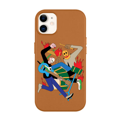 MONSTER MASH-Leather Kılıf MagSafe Özellikli - iPhone 11