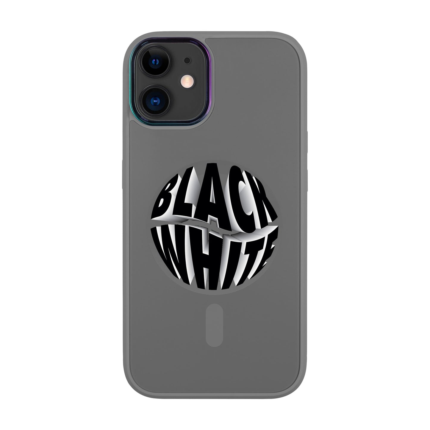 BLACK WHITE-Vigor Kılıf MagSafe Özellikli - iPhone 11