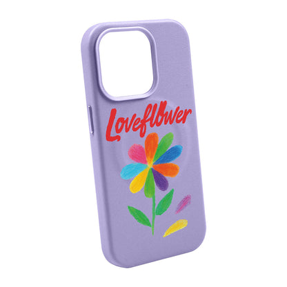 LOVE FLOWER-iPhone 11 Leather Kılıf MagSafe Özellikli