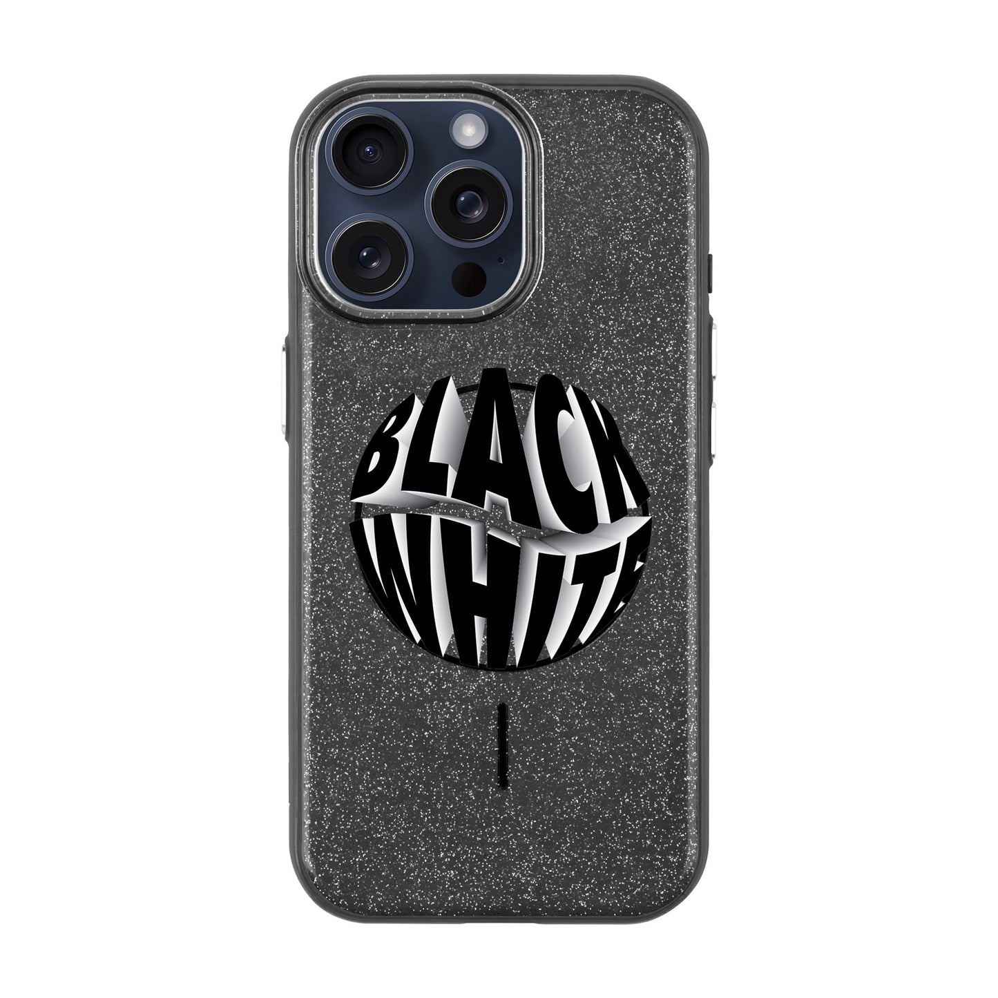 BLACK WHITE-iPhone 15 Pro Max Radiant Kılıf MagSafe Özellikli