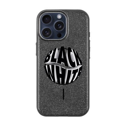 BLACK WHITE-iPhone 15 Pro Max Radiant Kılıf MagSafe Özellikli