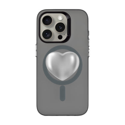 SILVER HEART-iPhone 15 Pro Hold Kılıf MagSafe Özellikli
