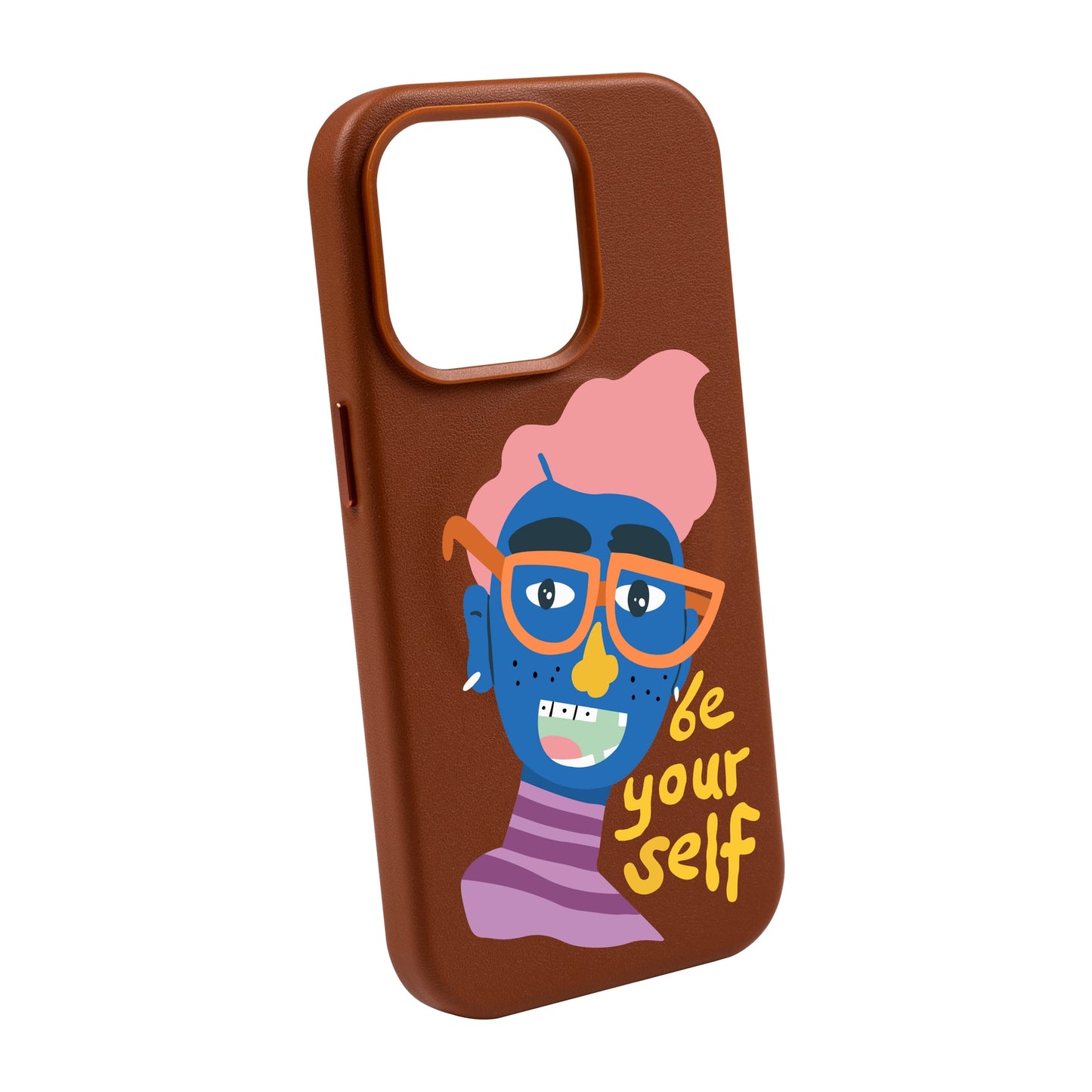 BE YOUR SELF-iPhone 13 Leather Kılıf MagSafe Özellikli