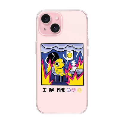 I AM FINE-iPhone 15 Solid Kılıf