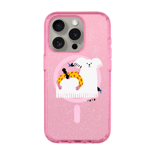 FANCY DOG-iPhone 15 Pro Shiny Kılıf MagSafe Özellikli