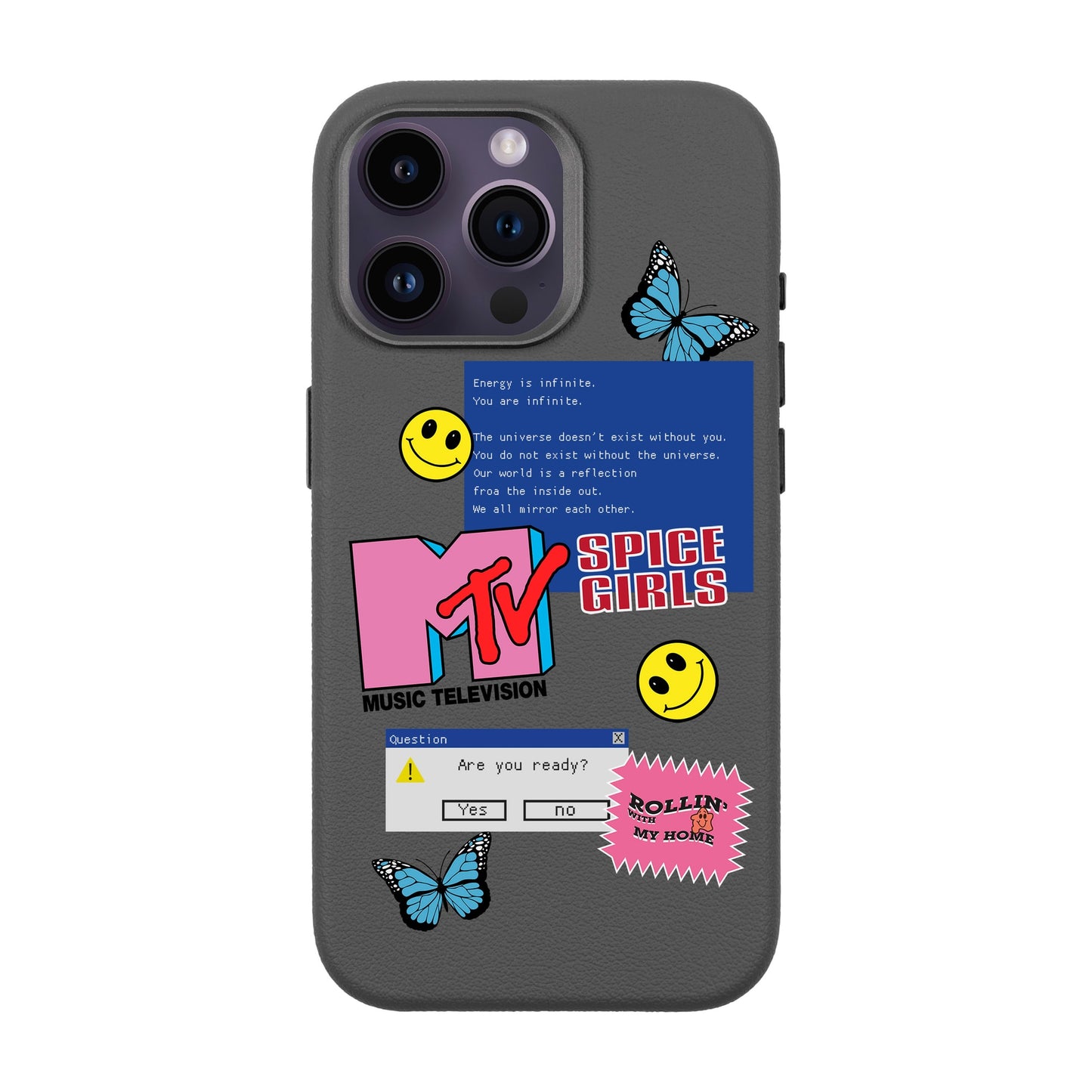 ARE YOU READY-iPhone 14 Pro Max Leather Premium Kılıf MagSafe Özellikli