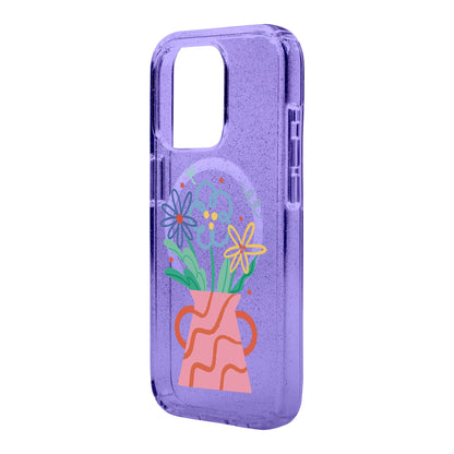PINK VASE-iPhone 14 Pro Max Shiny Kılıf MagSafe Özellikli