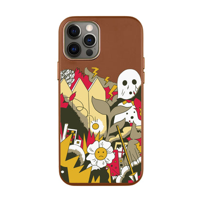 EVERYTHING IS BURNING-iPhone X / Xs Leather Kılıf