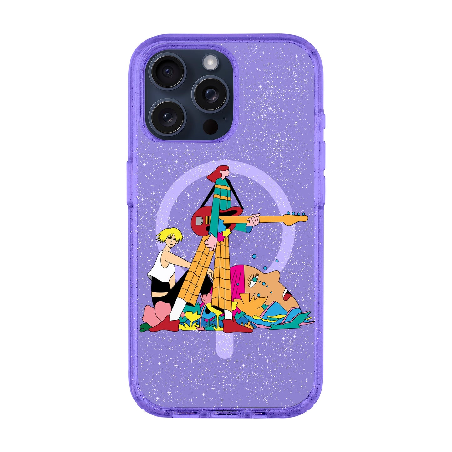 HER BAND-iPhone 15 Pro Max Shiny Kılıf MagSafe Özellikli