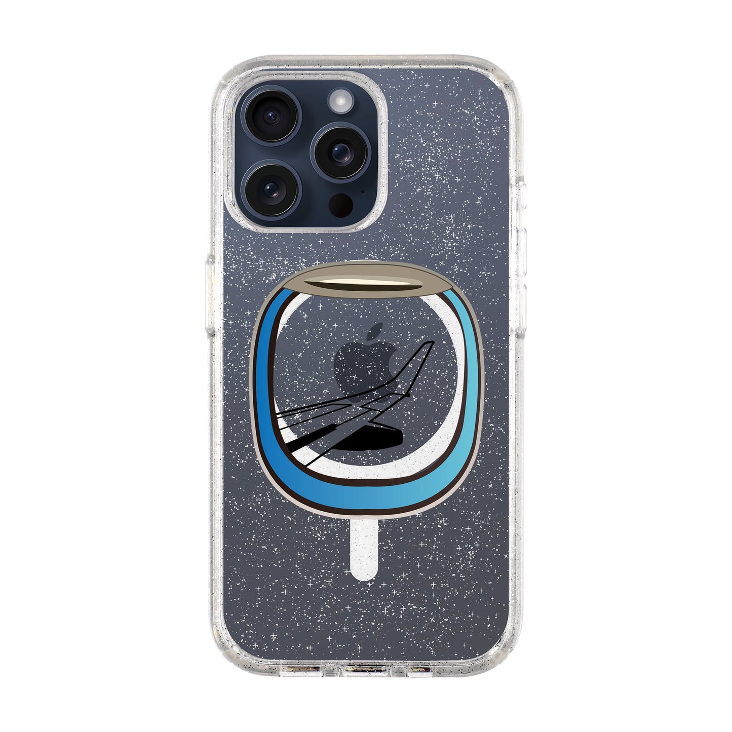 AIRCRAFT WINDOW-Shiny Kılıf MagSafe Özellikli - iPhone 15 Pro Max