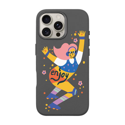 ENJOY-iPhone 16 Pro Max Leather Premium Kılıf MagSafe Özellikli