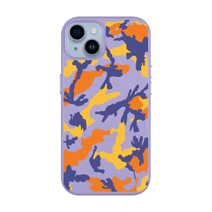 CAMOUFLAGE-iPhone 14 Plus Leather Kılıf MagSafe Özellikli