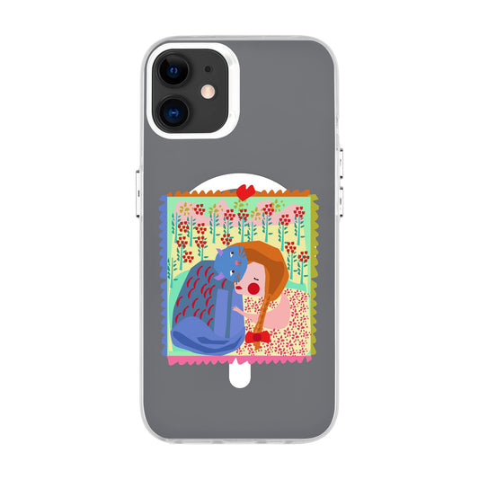KEDİ POSTA PULU-iPhone 11 Hold Kılıf MagSafe Özellikli